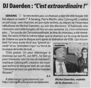 DJ Daerden - C'est extraordinaire
