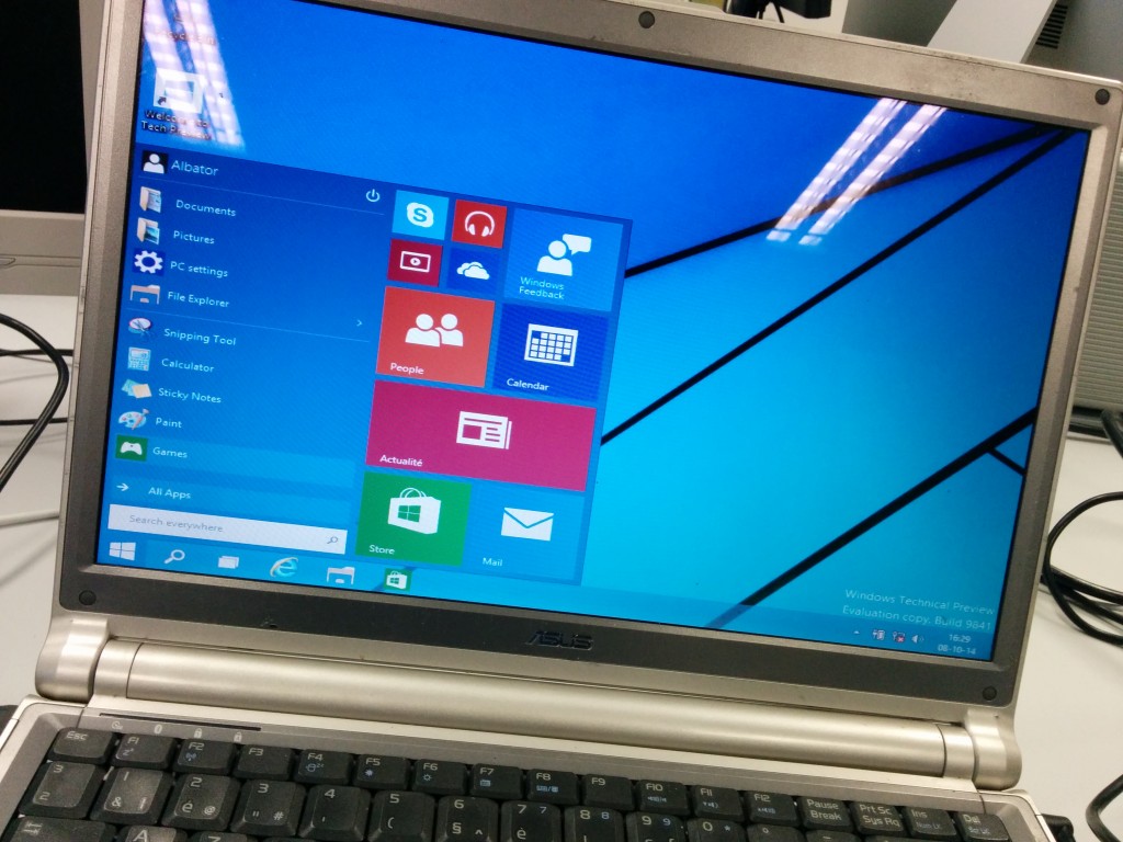 Windows 10 et son menu démarrer