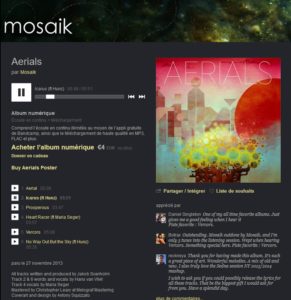 Aerials le nouvel album de Mosaik