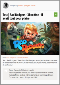 Rad Rodgers ne semble pas être le plateformer de l'année, mais s'affiche tout de même comme un hommage à Keen Commander... sera t il dispo sur PS4?