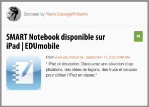 SMART Notebook disponible sur iPad