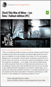 This War of Mine – Les Sims : Fallout édition