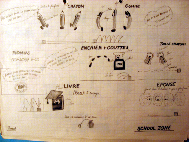 Bilou : School Zone - Projet d'origine, 1993