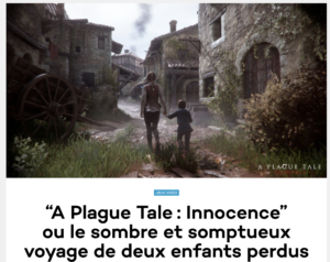 A Plague Tale : Innocence” ou le sombre et somptueux voyage de deux enfants perdus