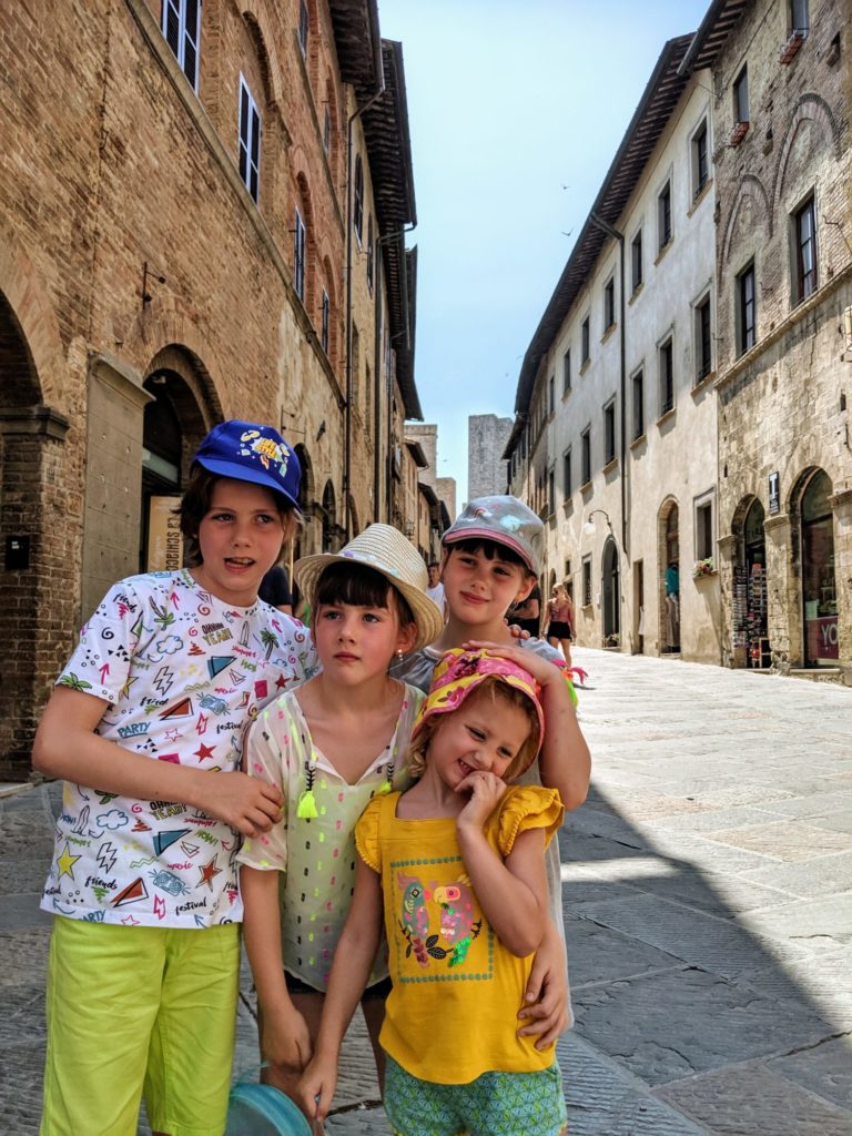 Dans les rues de San Gimignano