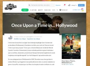 Le film du mois : Once upon a time in… Hollywood