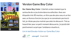 Elevator Action sur Game Boy Color