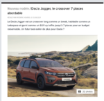 Le Dacia Jogger, un futur 7 places best-seller ?