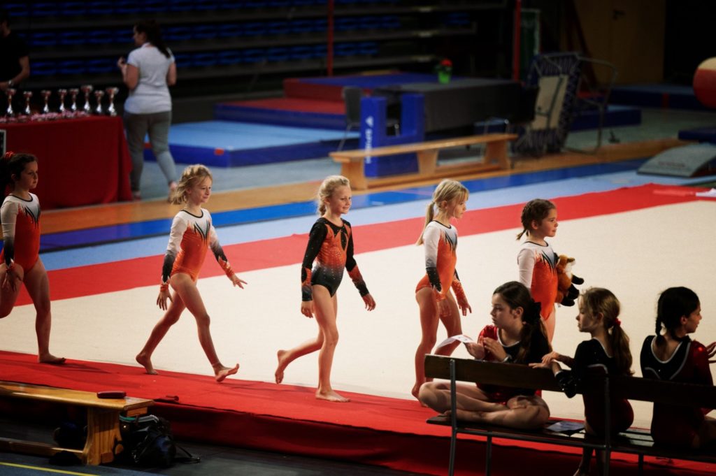 Quelques clichés de la compet' de Gymnastique de Juliette et Rose #evolutiongymclub de ce WE à Pepinster. La première de Rose !