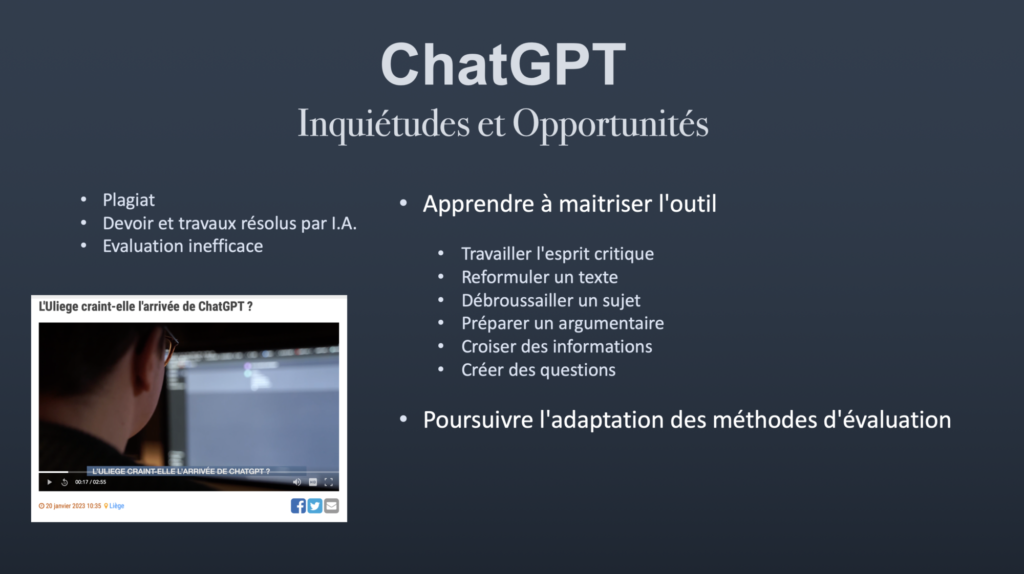 ChatGPT Inquiétudes et Opportunités 
