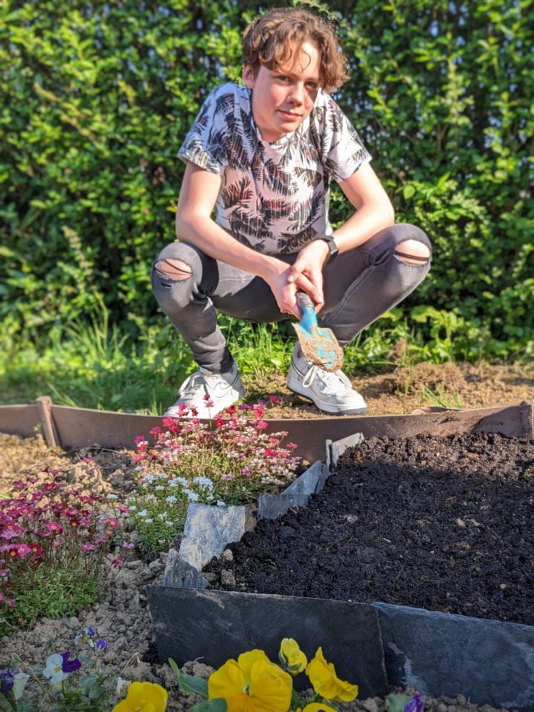 Charly et son projet Potager