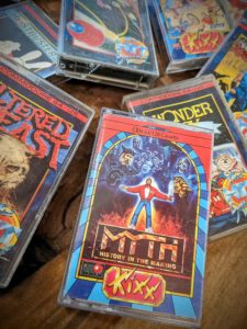 Le jeu M.y.t.h. sur C64 dans sa ré-édition Kixx