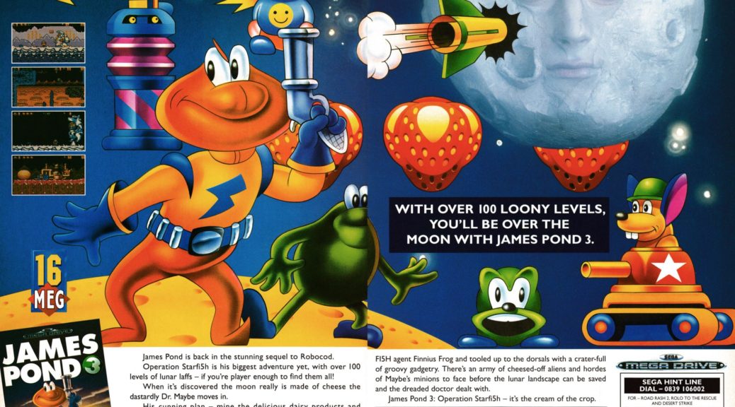 Publicité américaine pour James Ponds III édité par Electronic Arts